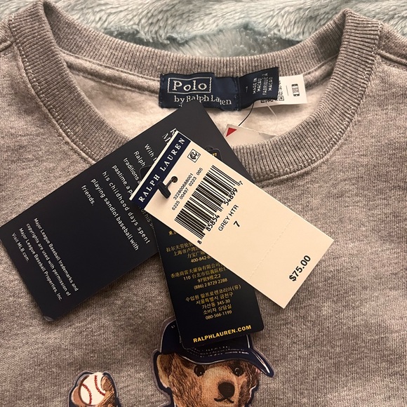 Polo Ralph Lauren Bear 🐻 MLB collection Chicago Cubs - Size7 - Picture 3 of 4